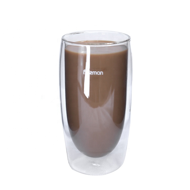 High Borosilicate Double Wall Glass Coffee Mug image 2