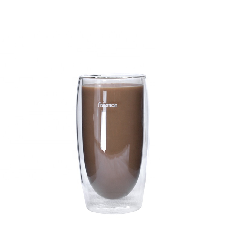 High Borosilicate Double Wall Glass Coffee Mug image 3