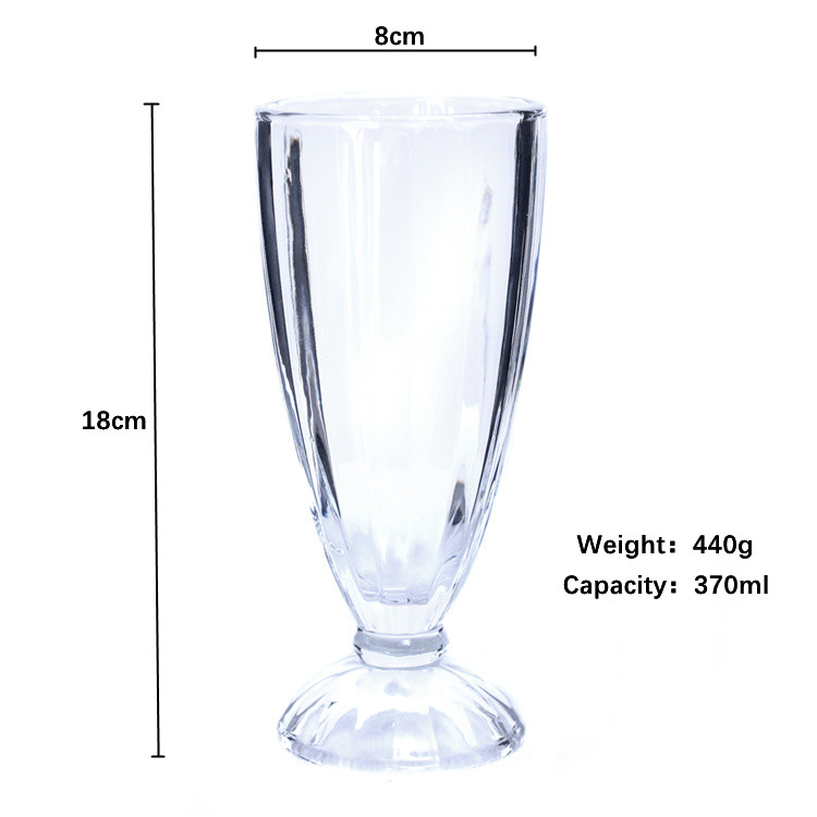 Milkshake Cups Glass Ice Cream Juice Cups image 2