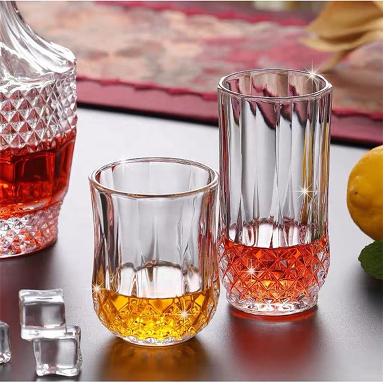Crystal Carved Whisky Glass image 2