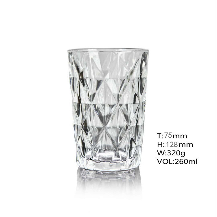 Diamond-Shaped Carved Whiskey Glass image 2