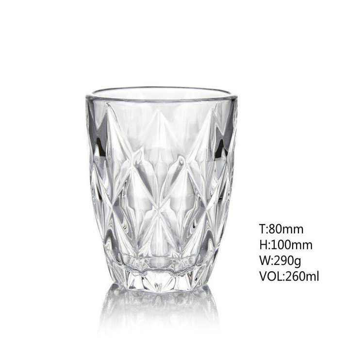 Diamond-Shaped Carved Whiskey Glass image 4