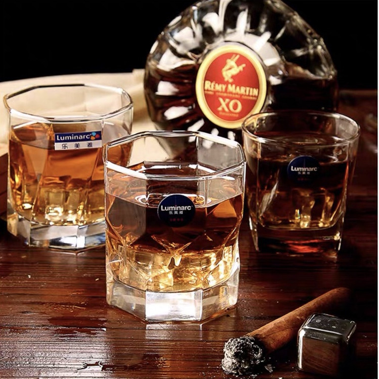Edges And Corners Transparent Octagonal Whiskey Drinking Glass image 3