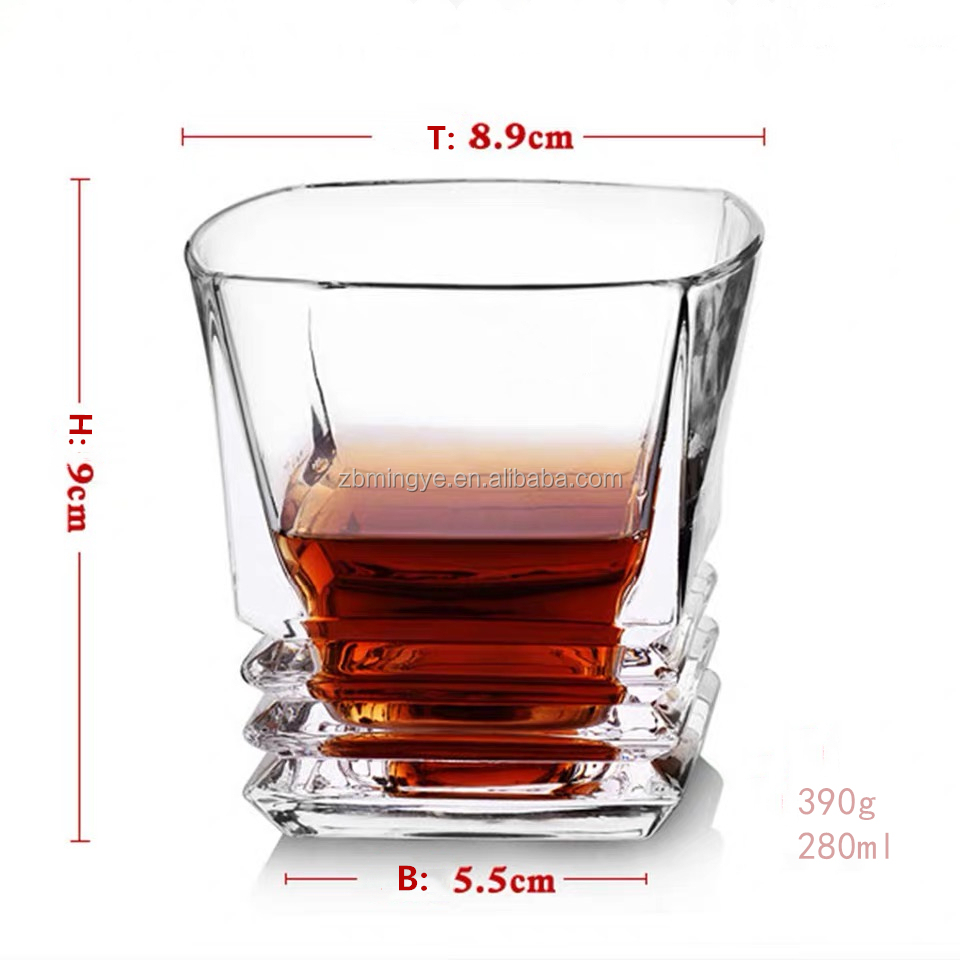 Square Rocks Whiskey Glass image 4