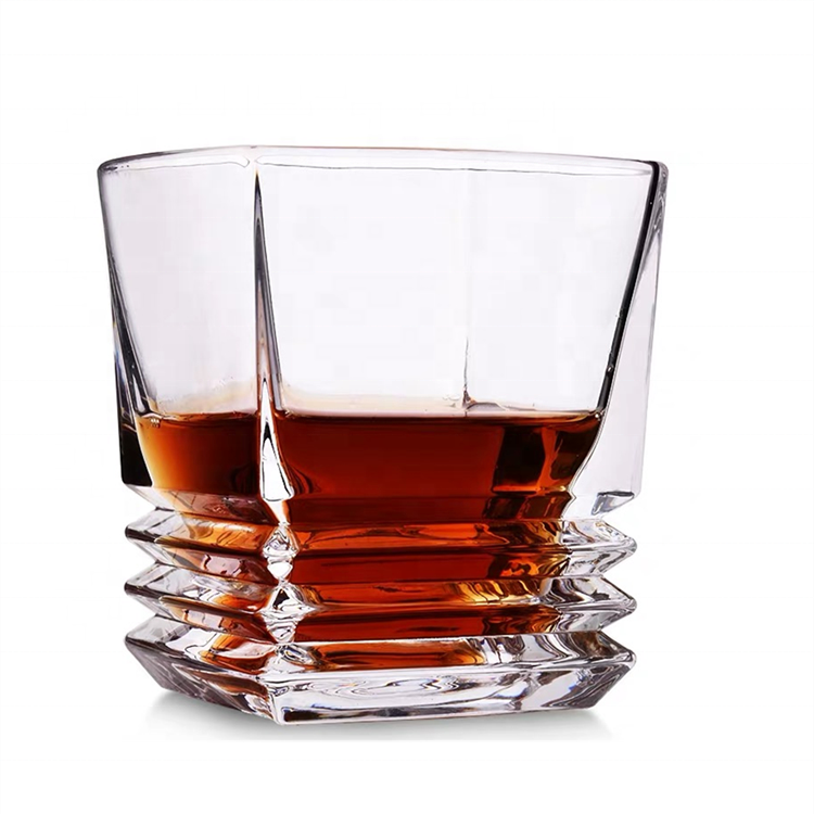 Square Rocks Whiskey Glass