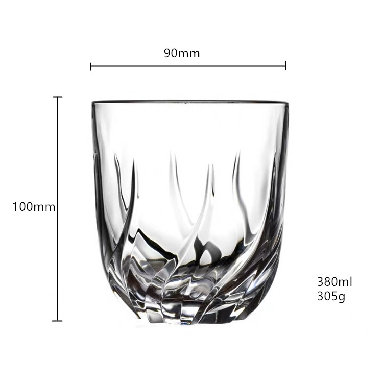 Twisted Rocks Glasses Old Fashioned Whisky Tumbler image 4