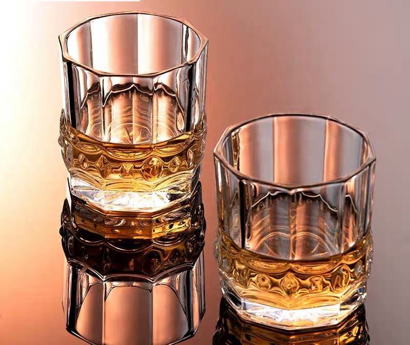 Vintage Twisted Handmade Crystal Plain Reusable Whiskey Glass image 3