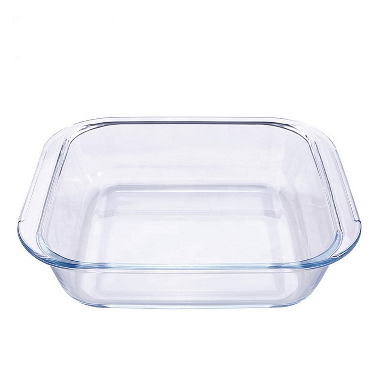 Oven Safe Square High Borosilicate Glass Baking Tray image 4