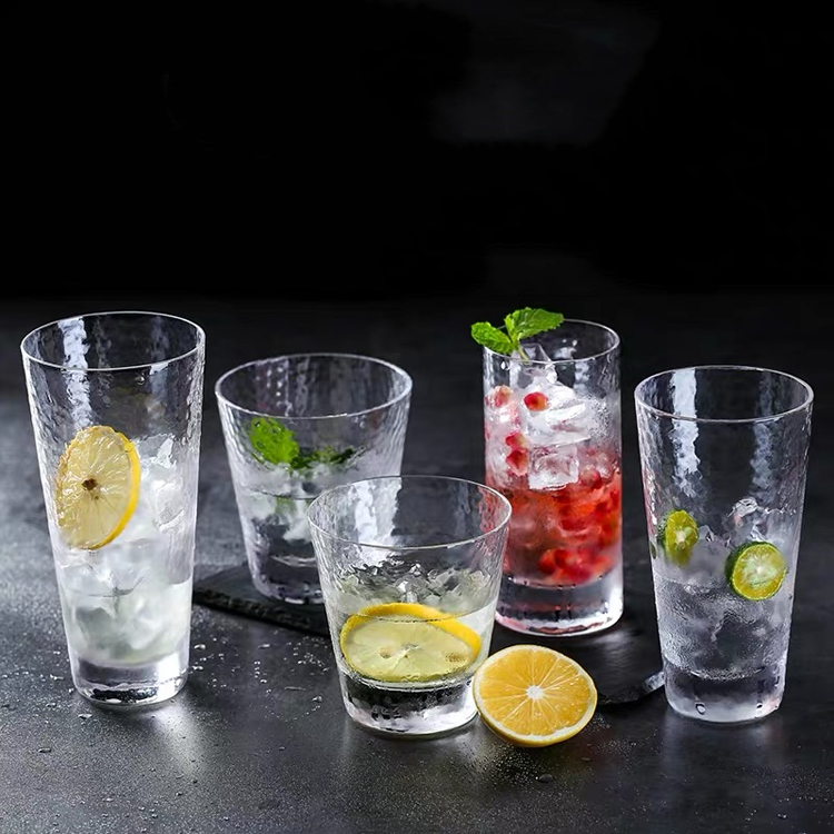 Ribbed Juice Water Drinking Glass Cup image 2