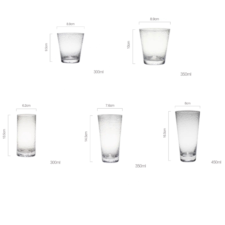 Ribbed Juice Water Drinking Glass Cup image 4