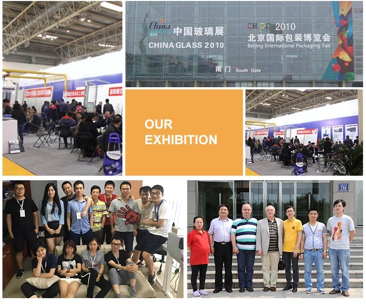 Mingye Glass exhibition and customer teamwork